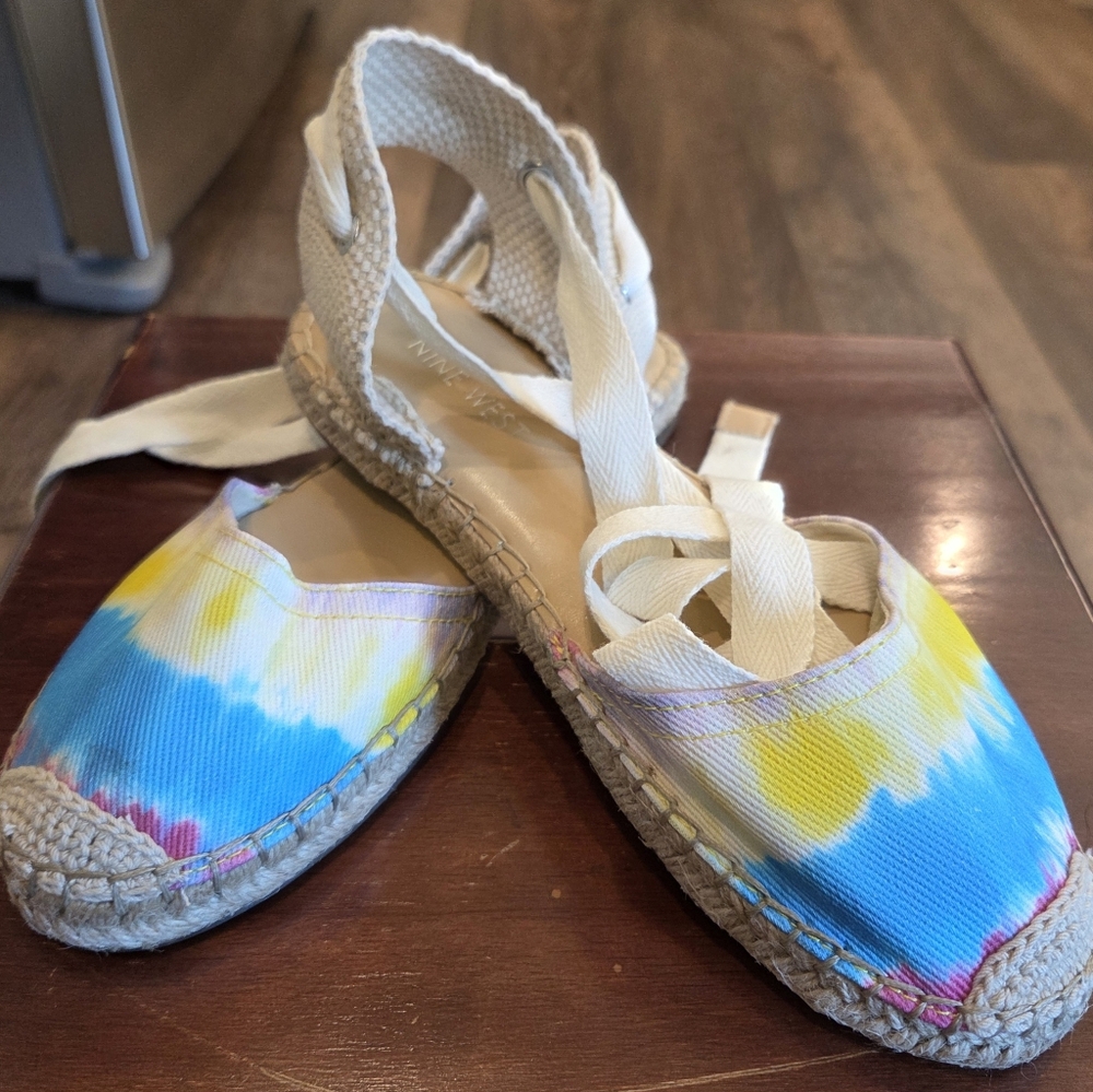 Women's Nine West Colorful Tie-Dye Espadrille Flats